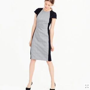 J.Crew Plaid front sheath dress